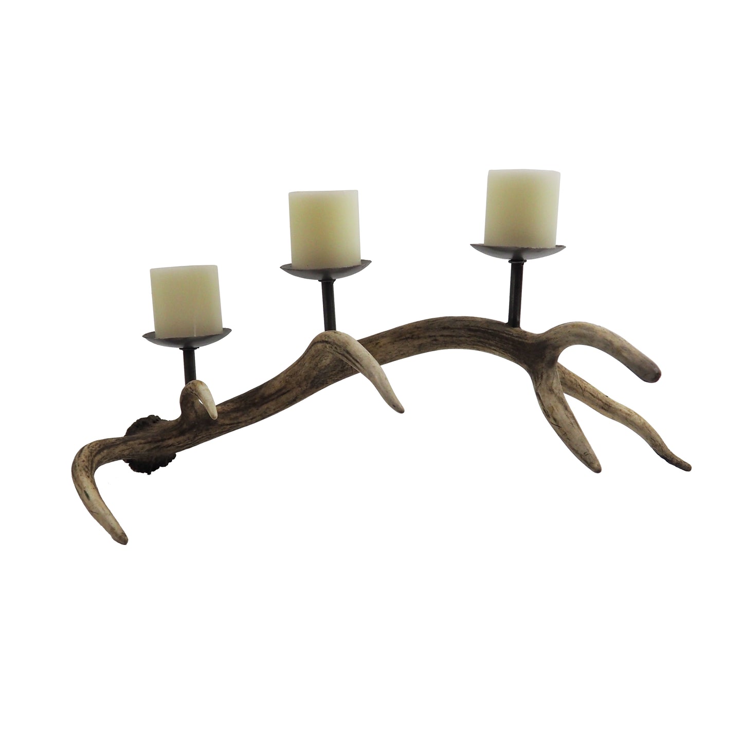 Candelabro Asta de Ciervo Rojo 62cm..