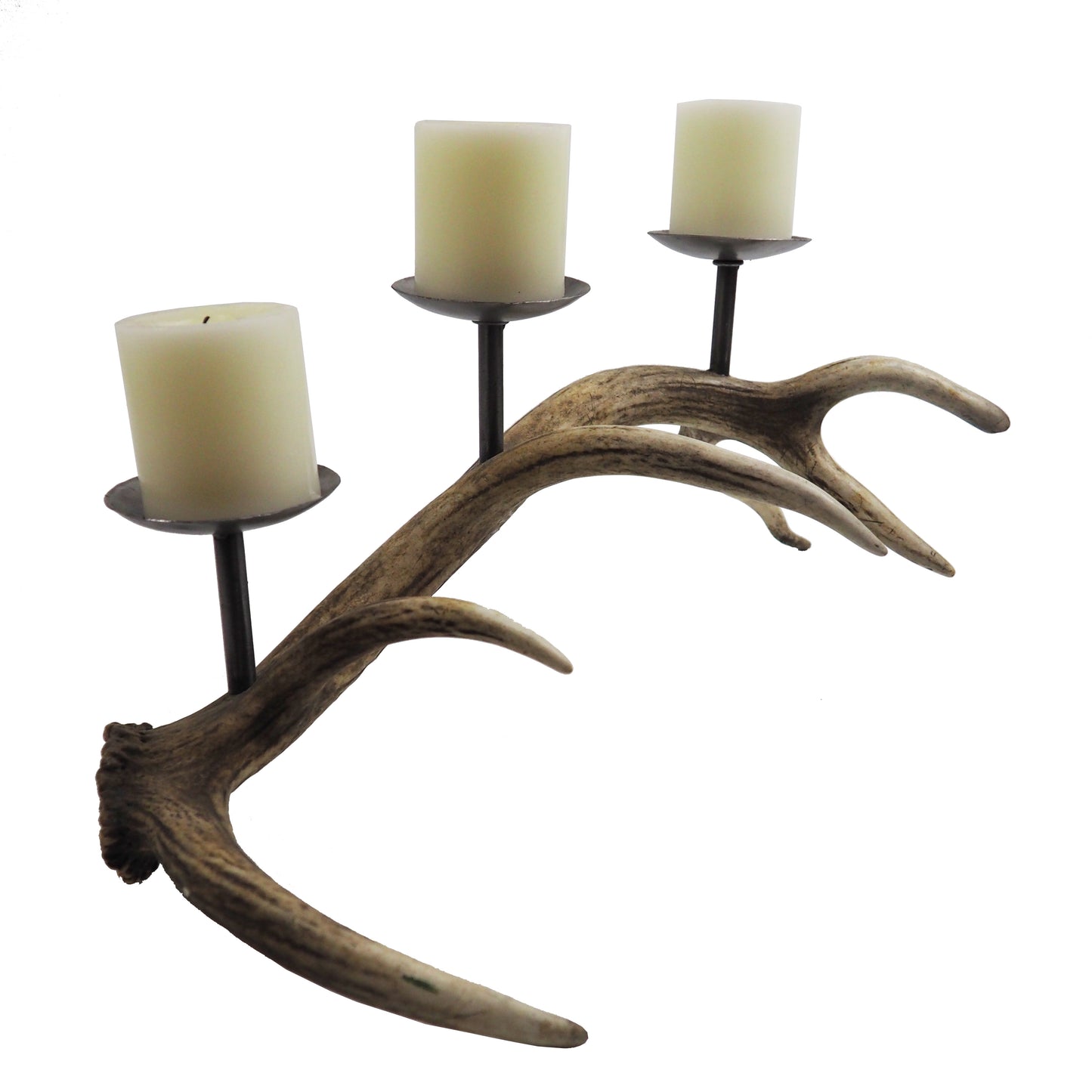 Candelabro Asta de Ciervo Rojo 62cm..
