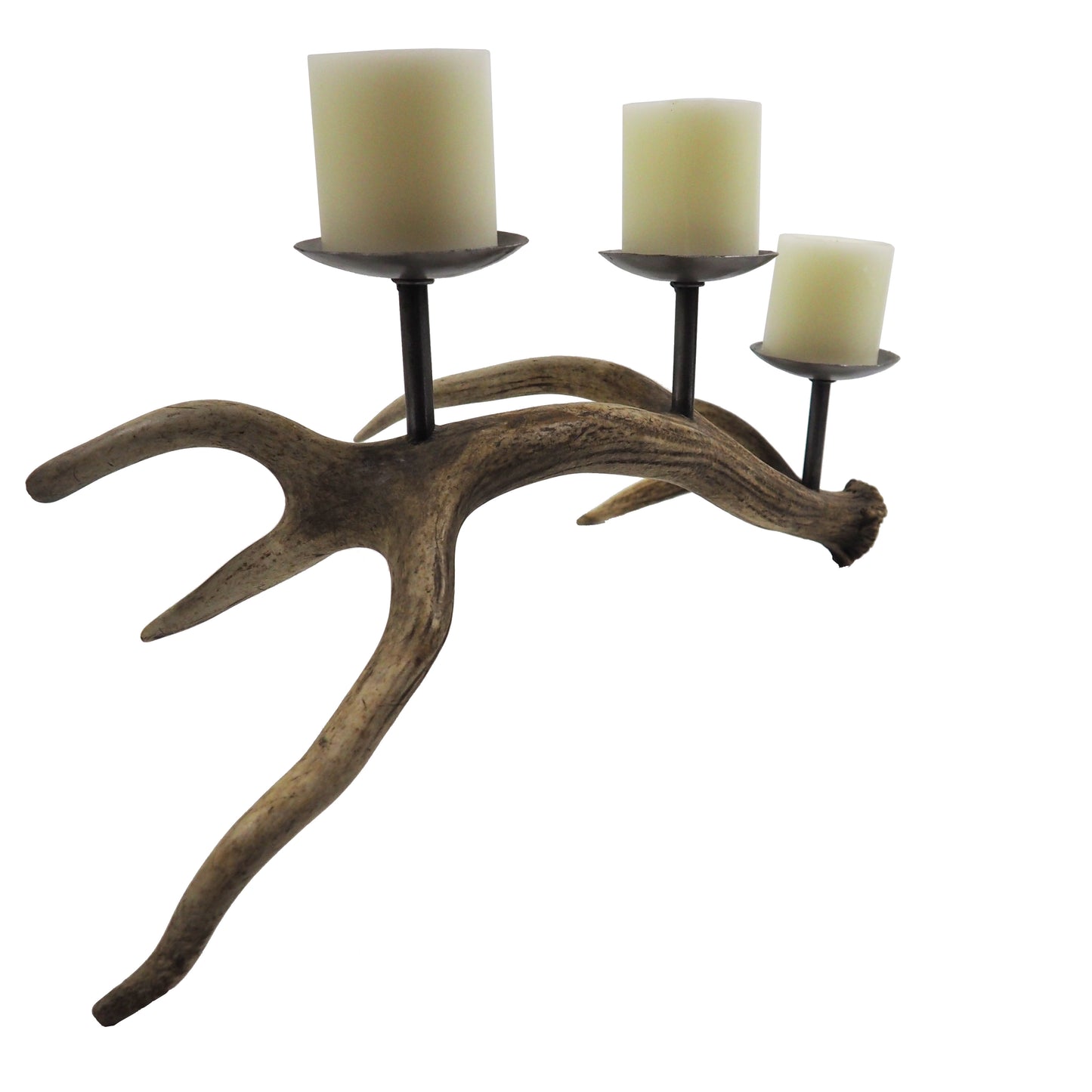 Candelabro Asta de Ciervo Rojo 62cm..