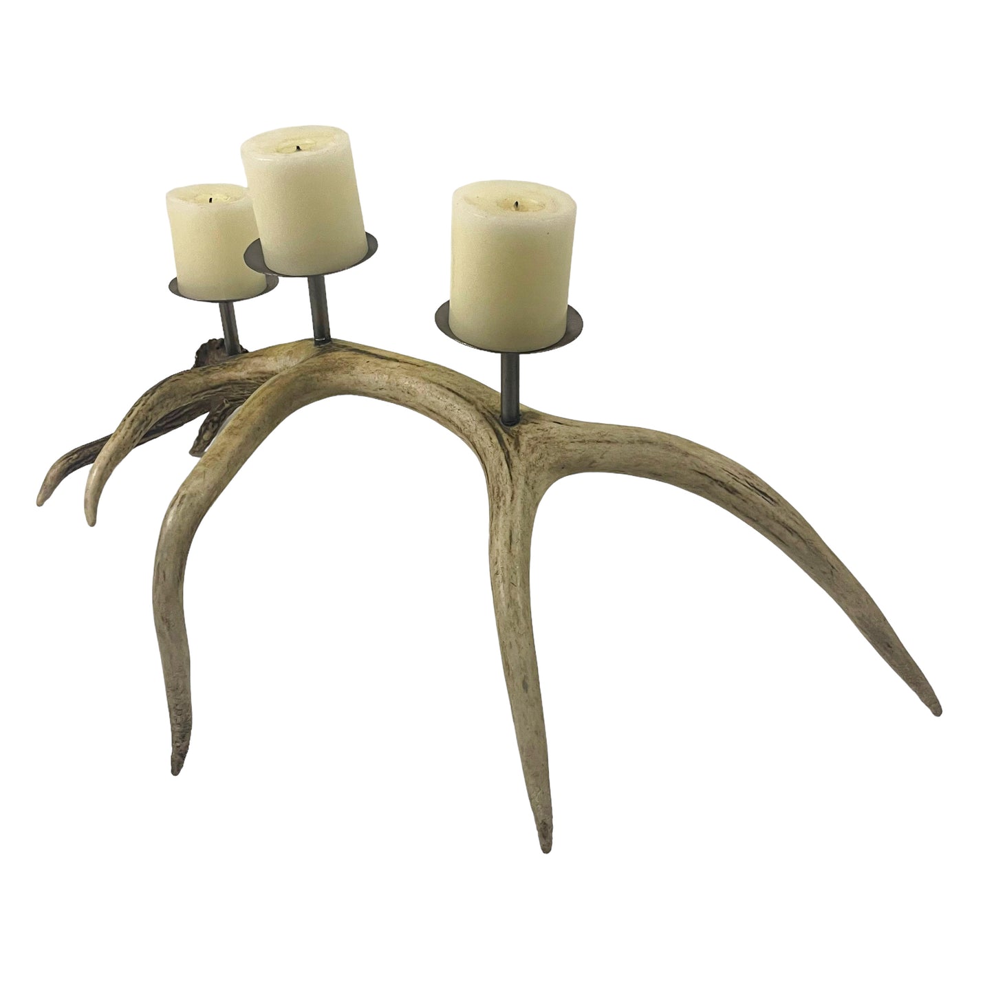 Candelabro Asta de Ciervo Rojo 67cm..