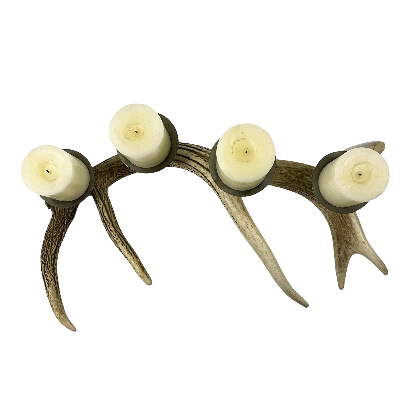 Candelabro Asta de Ciervo Rojo 58cm..