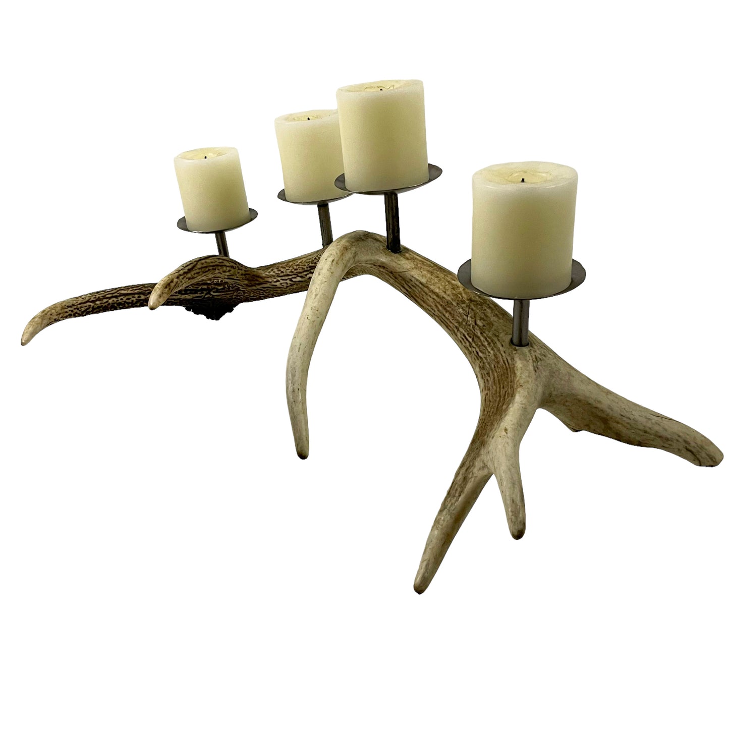 Candelabro Asta de Ciervo Rojo 58cm..