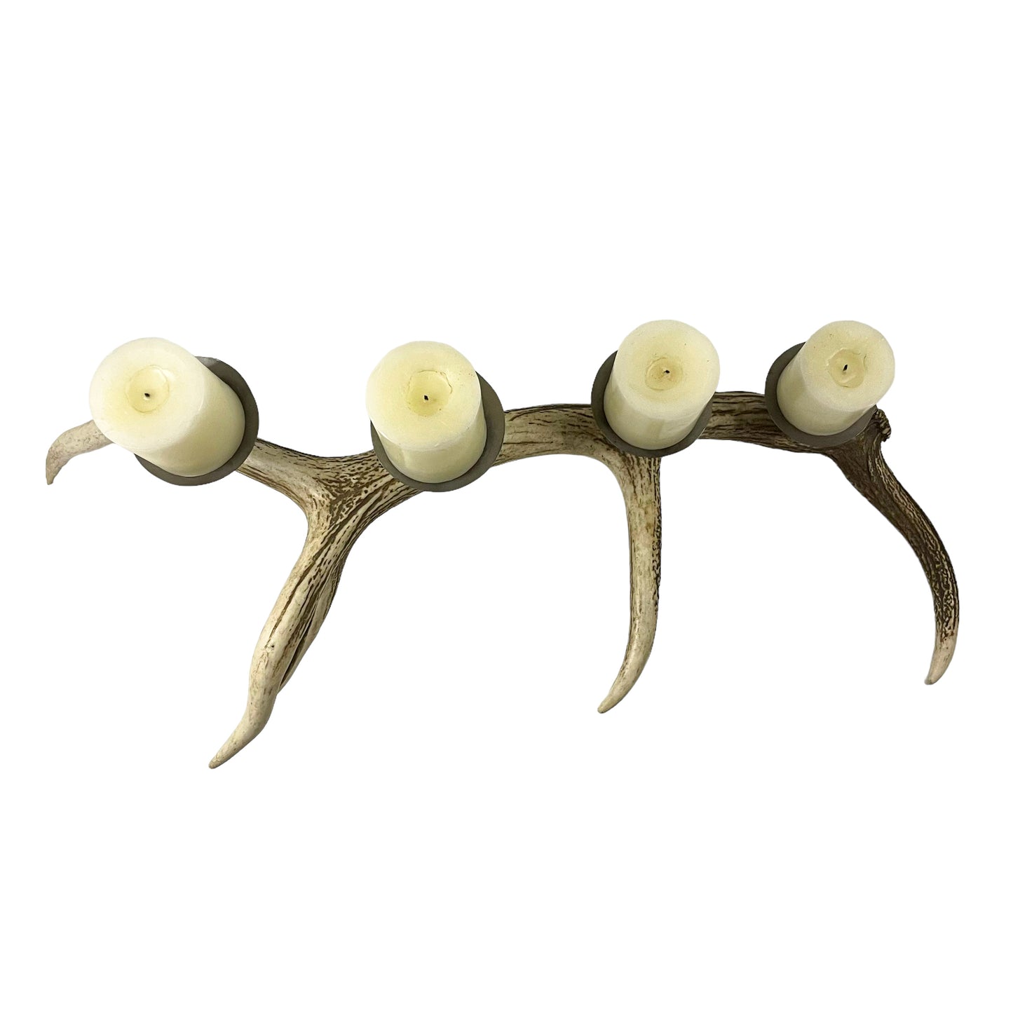 Candelabro Asta de Ciervo Rojo 82cm..