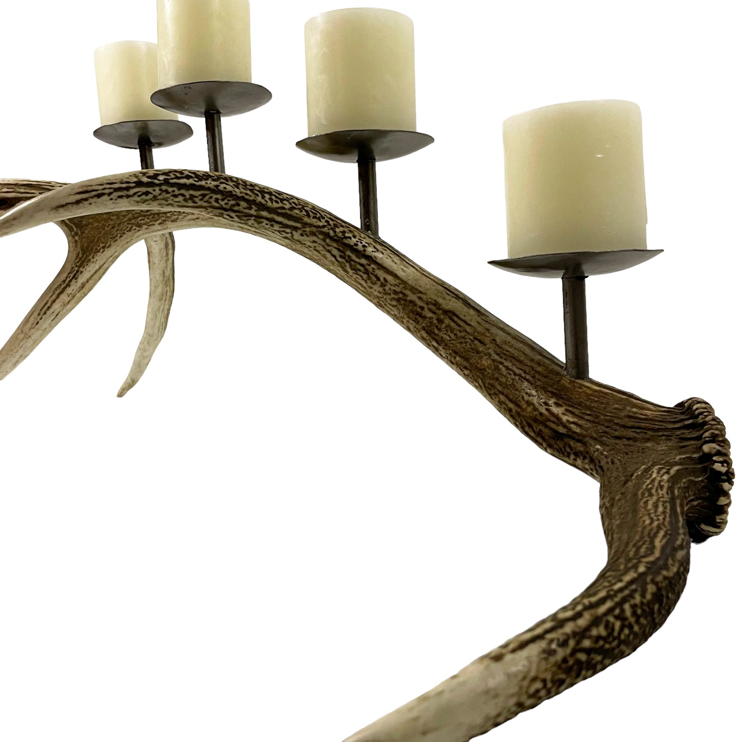 Candelabro Asta de Ciervo Rojo 82cm..