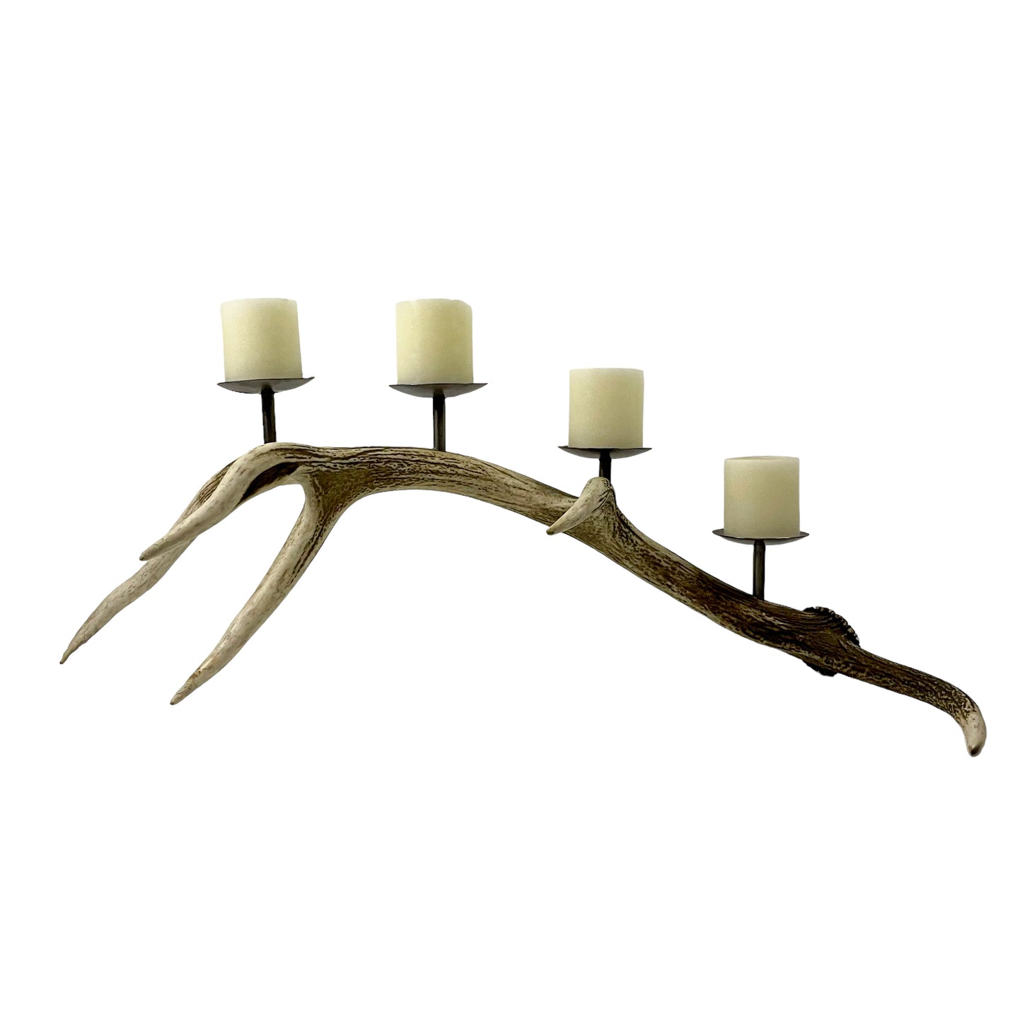 Candelabro Asta de Ciervo Rojo 82cm..